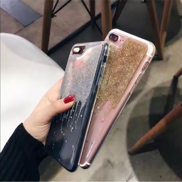 ⭐️ NEW! iPhone 7+/8+ Stars Glitter Clear Case - Picture 3 of 4